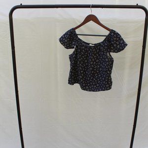 Well loved soft vintage pattern blouse